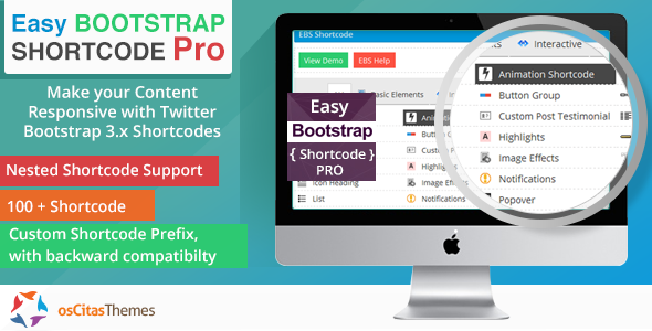 Easy Bootstrap Shortcodes Pro